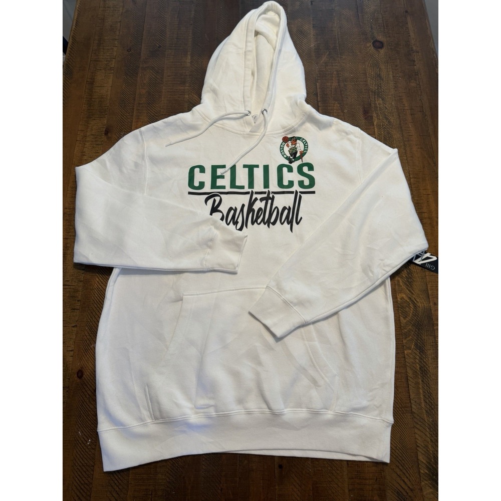 G-III 4 Her Boston Celtics Women's White Pullover Hoodie Size Large NWT New